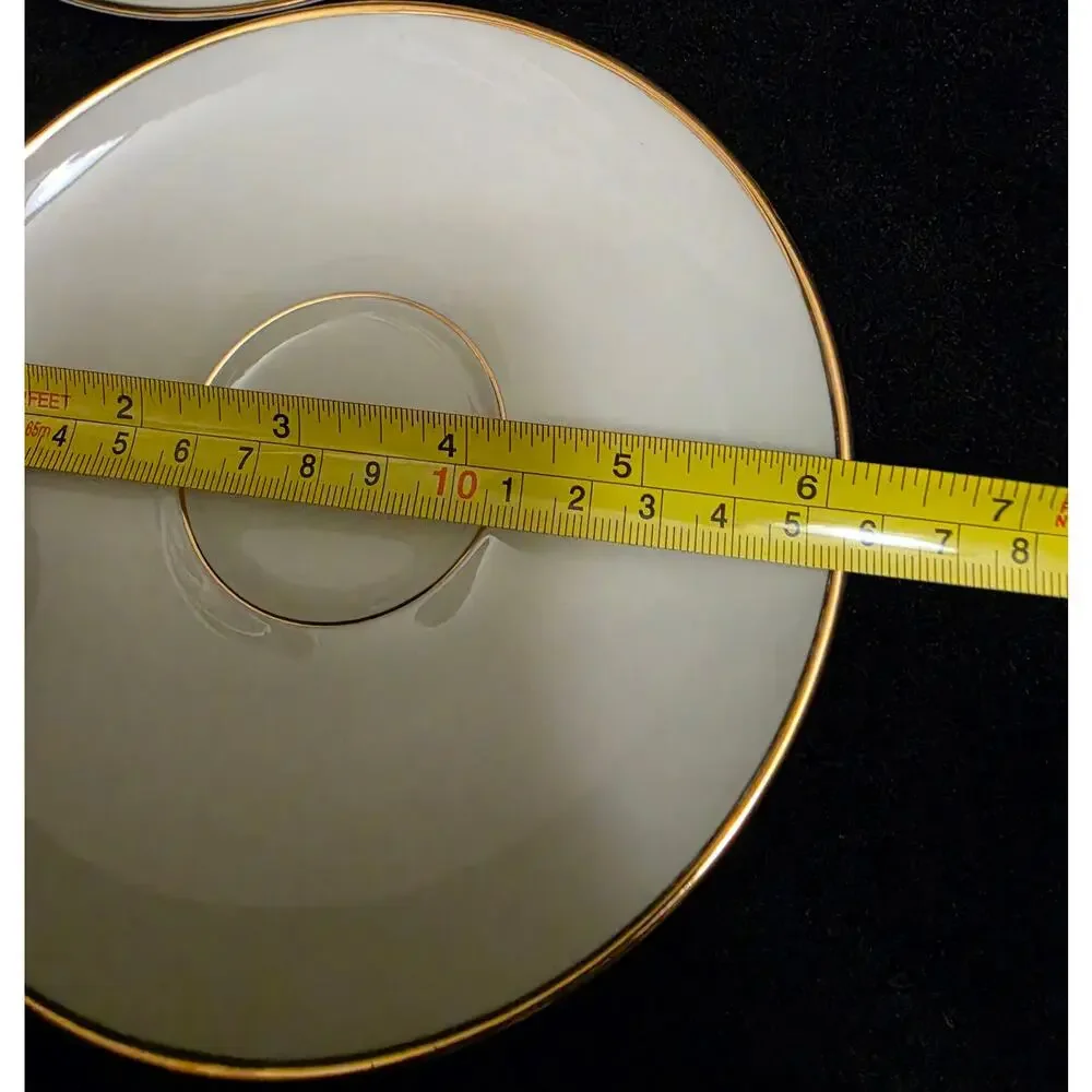 Vintage Johann Haviland Bavaria Germany Fine China Tea Set Cream Gold Trim